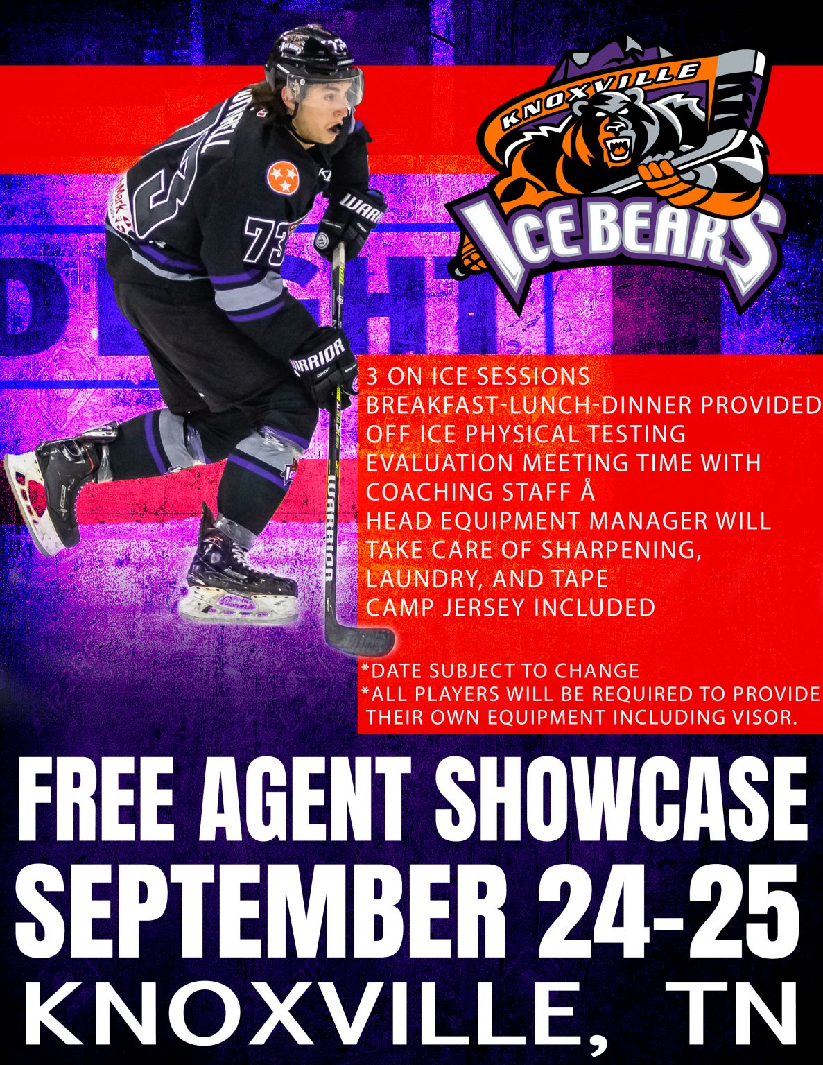 Free Agent Showcase 21 Knoxville Ice Bears