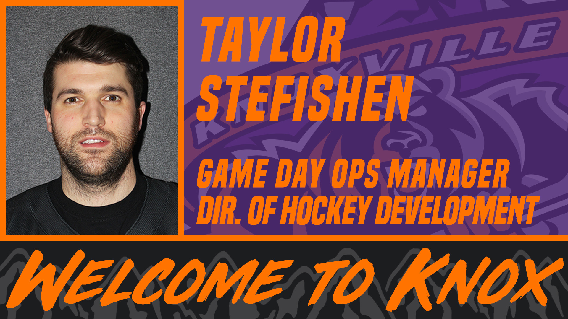 Ice Bears add Stefishen for Hockey Development, Game Day Ops - Knoxville  Ice Bears