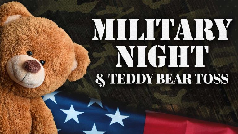 Knoxville Ice Bears Professional Hockey Military Night and Teddy Bear Toss