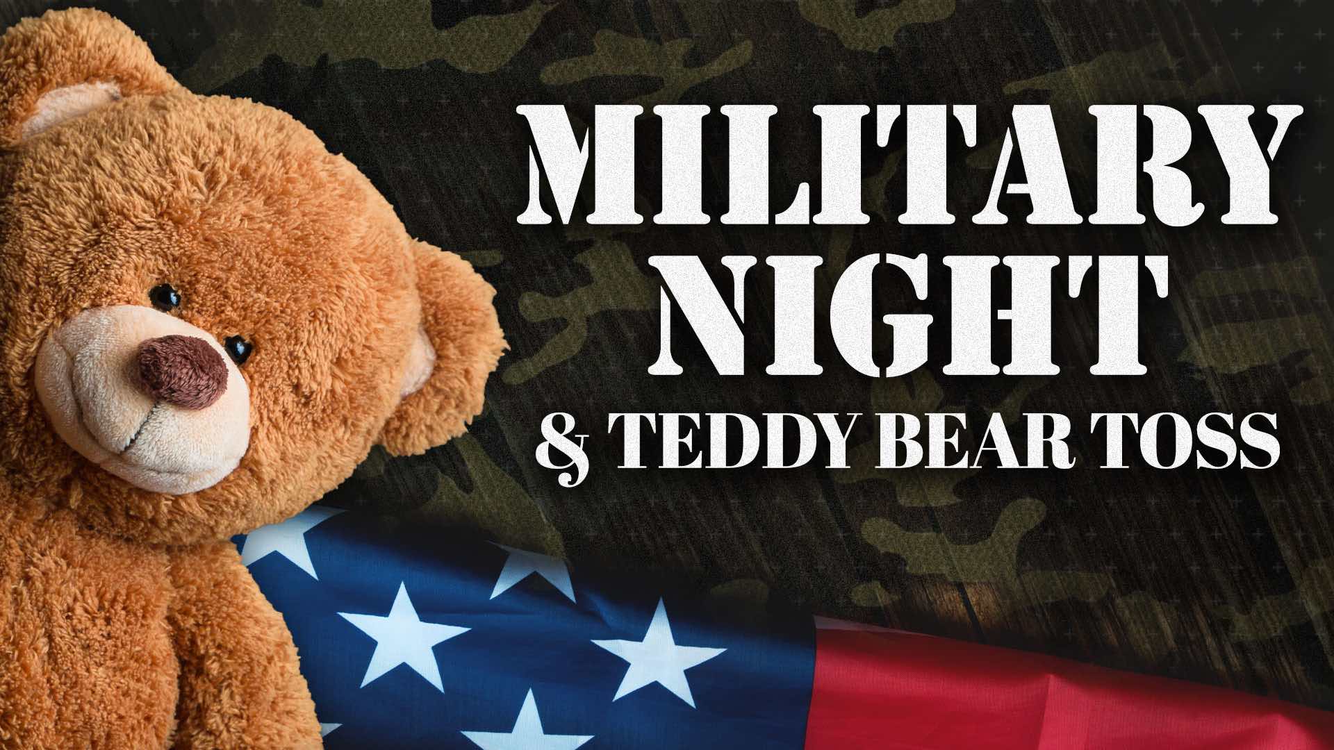 Knoxville Ice Bears Professional Hockey Military Night and Teddy Bear Toss