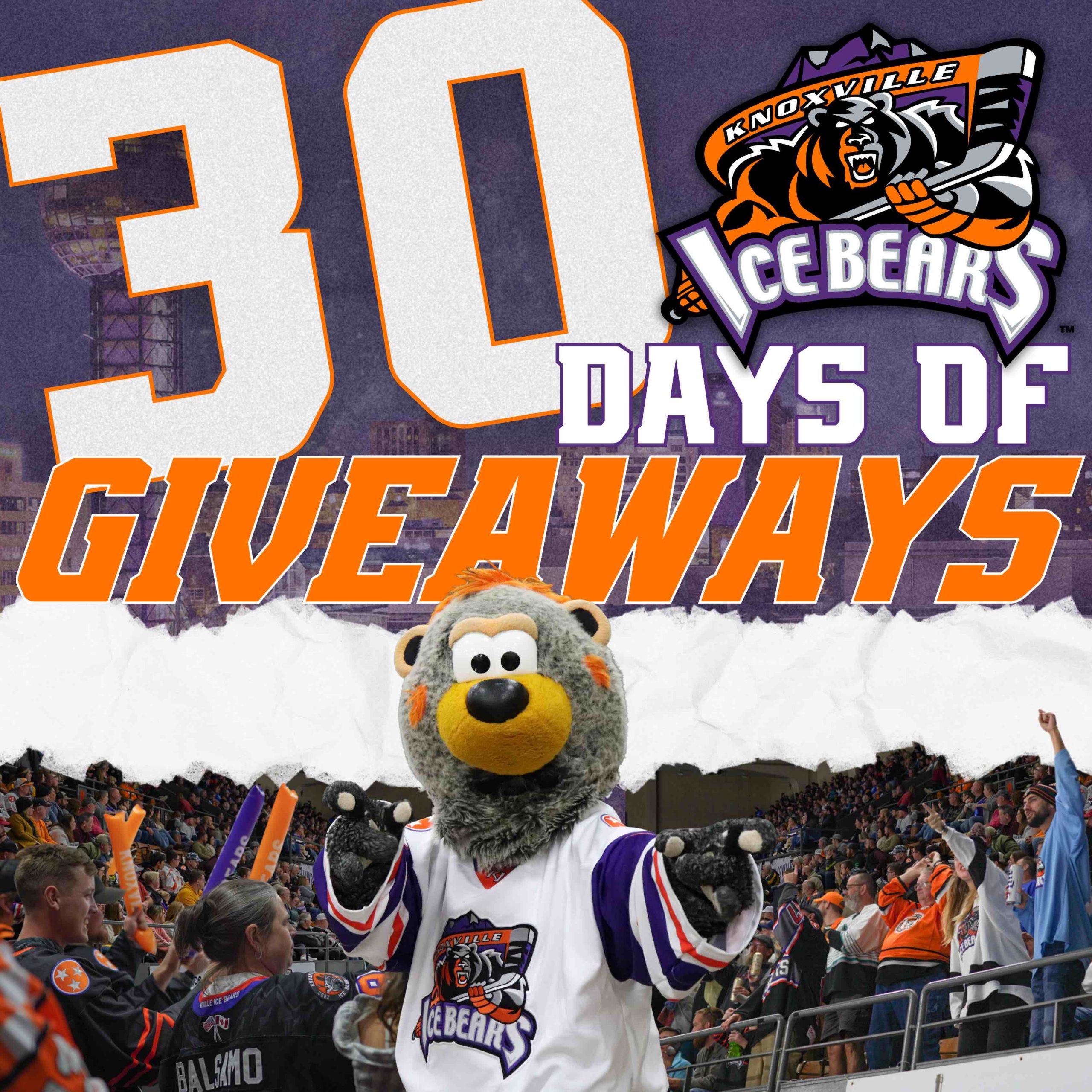 Knoxville Ice Bears - DAY 8 of 30 Days of MemBear Giveaways!!!!!