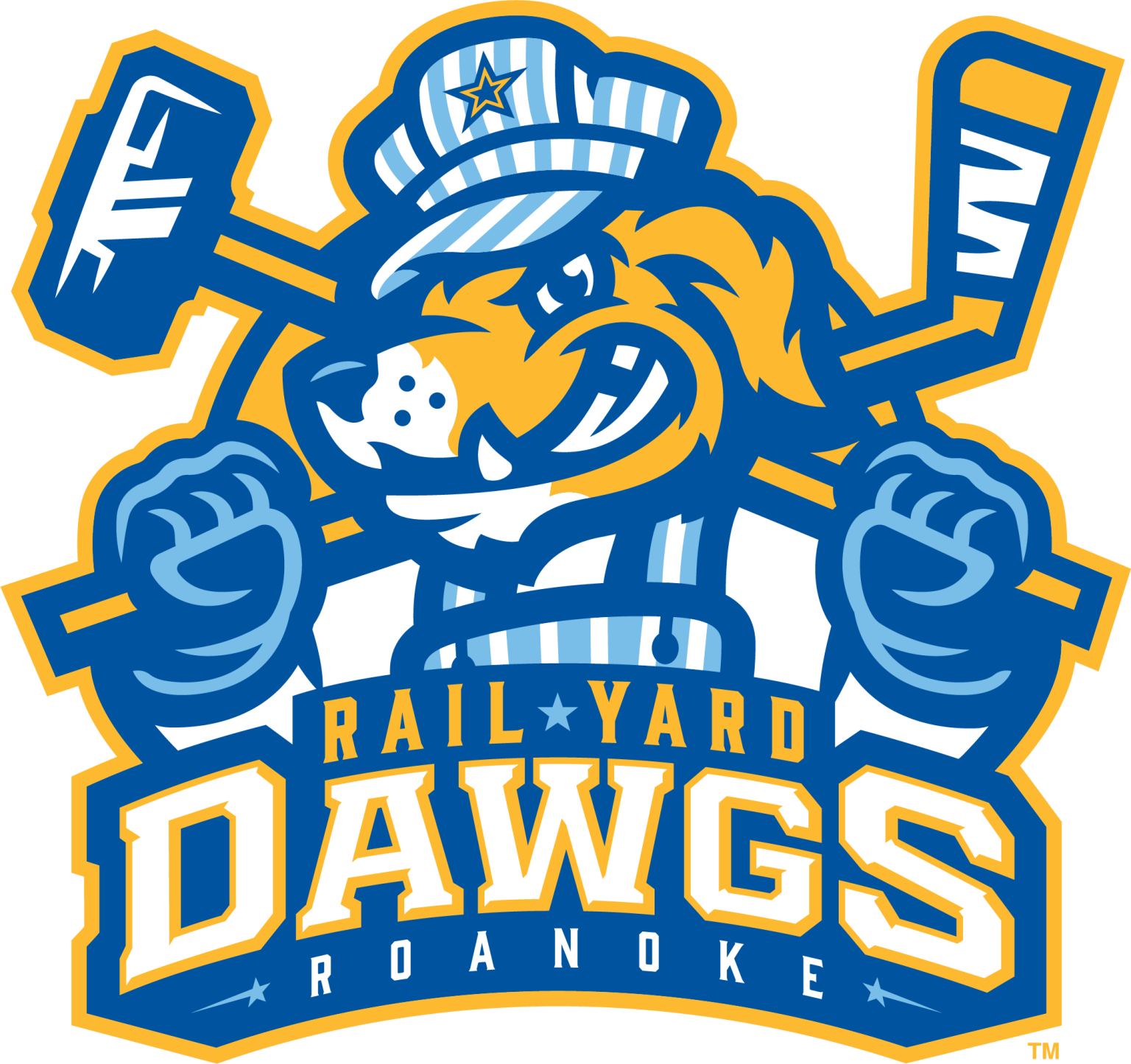 Roanoke Rail Yard Dawgs logo